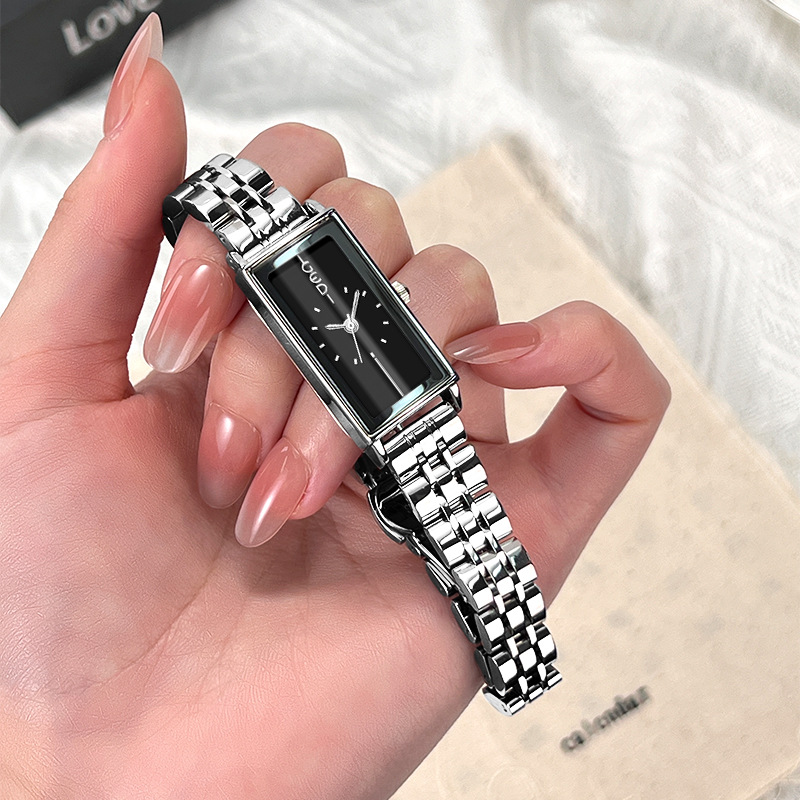 Luxury Watch Vintage - GEDI ヴィンテージ高級長方形ステンレススチールストラップウォッチ女性用 - ミニマリストレトロスタイリッシュなクォーツ腕時計