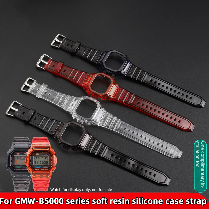 Luxury Watch Casio - シリコンウォッチケースとベゼルセット,ソフトレジンケース,ブレスレット交換用ストラップ,modキット,gmw b5000,3459,gmw b5000