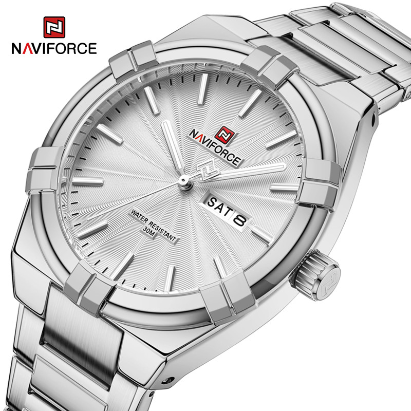 Luxury Watch Maker - トップブランド NAVIFORCE メンズ腕時計 クォーツ腕時計 男性用 ステンレススチール