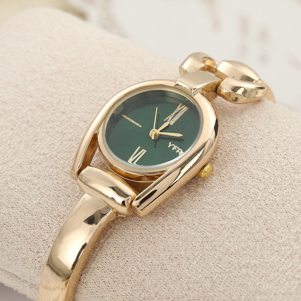Luxury Watch Vintage - ヴィンテージラウンドブレスレットウォッチエレガントな高級クォーツ時計ギフトメタル腕時計女性用