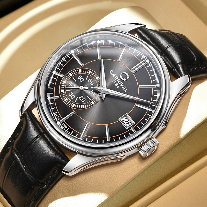 カーニバルグレーダイヤル自動巻き時計高品質メンズ腕時計トップ - Luxury Watch Second Hand のレビューと価格