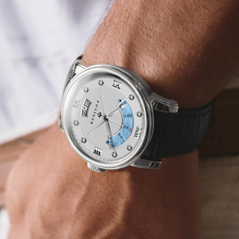 PONIGER 42mm メンズ高級腕時計 男性用 三分割秒 - Luxury Watch Second Hand のレビューと価格