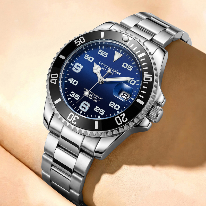 新しい高級メンズ腕時計、ビジネススタイルのスケルトン自動機械 - Luxury Watch Name Brands のレビューと価格