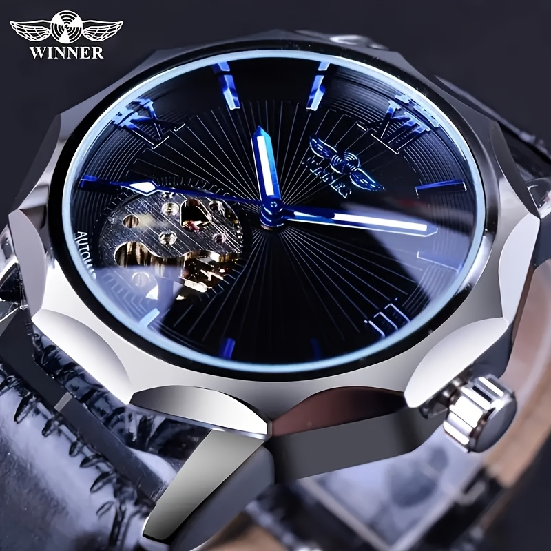 クラシックなデザインの、中空加工を施した自動巻き機械式腕時計 - Luxury Watch Name Brands のレビューと価格