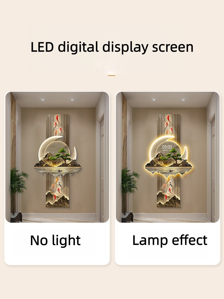 デザイン高級壁時計リビングルーム LED 壁時計サイレント  - Luxury Watch House のレビューと価格