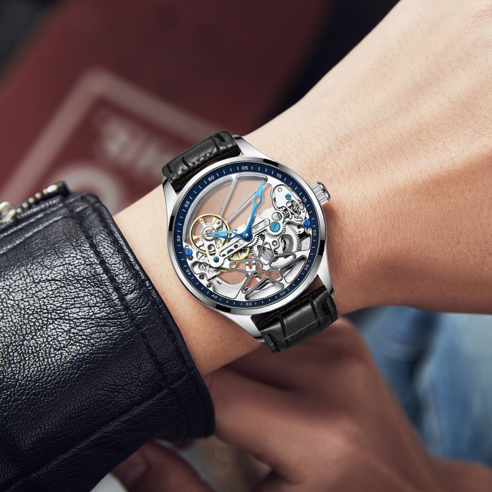 新品本物の両面中空メンズ腕時計、全自動機械式時計、ハイエンド - Luxury Watch Name Brands のレビューと価格