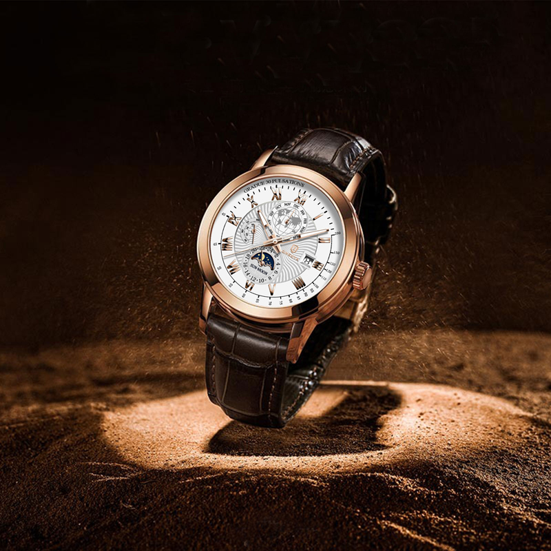 QINGXIYA ブランドファッションレザークォーツ時計男性 - Luxury Watch And Price のレビューと価格