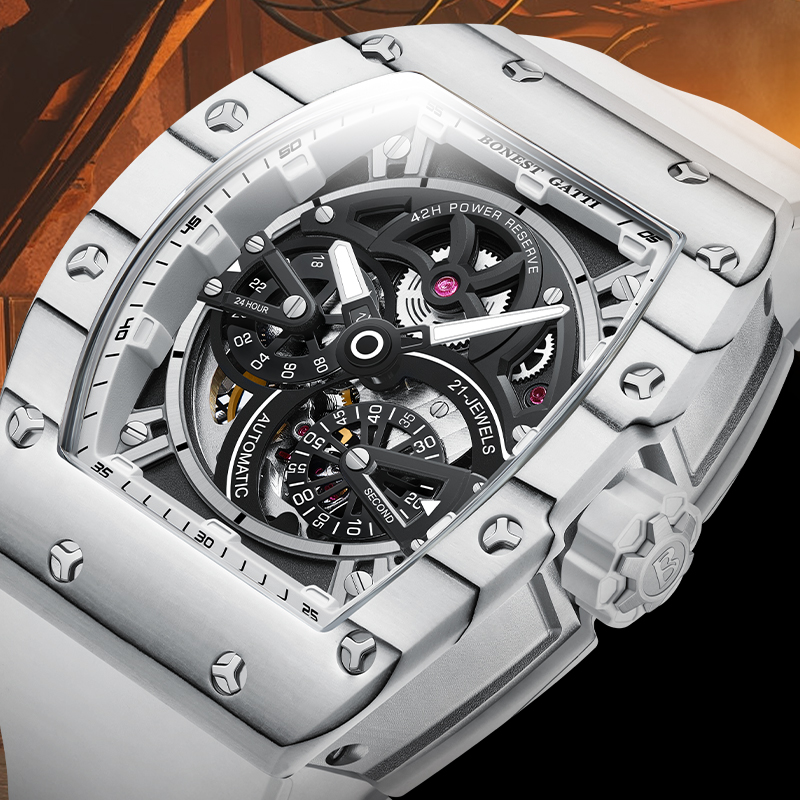 BONEST GATTI メンズ機械式時計 トノー型カーボン - Luxury Watch Second Hand のレビューと価格