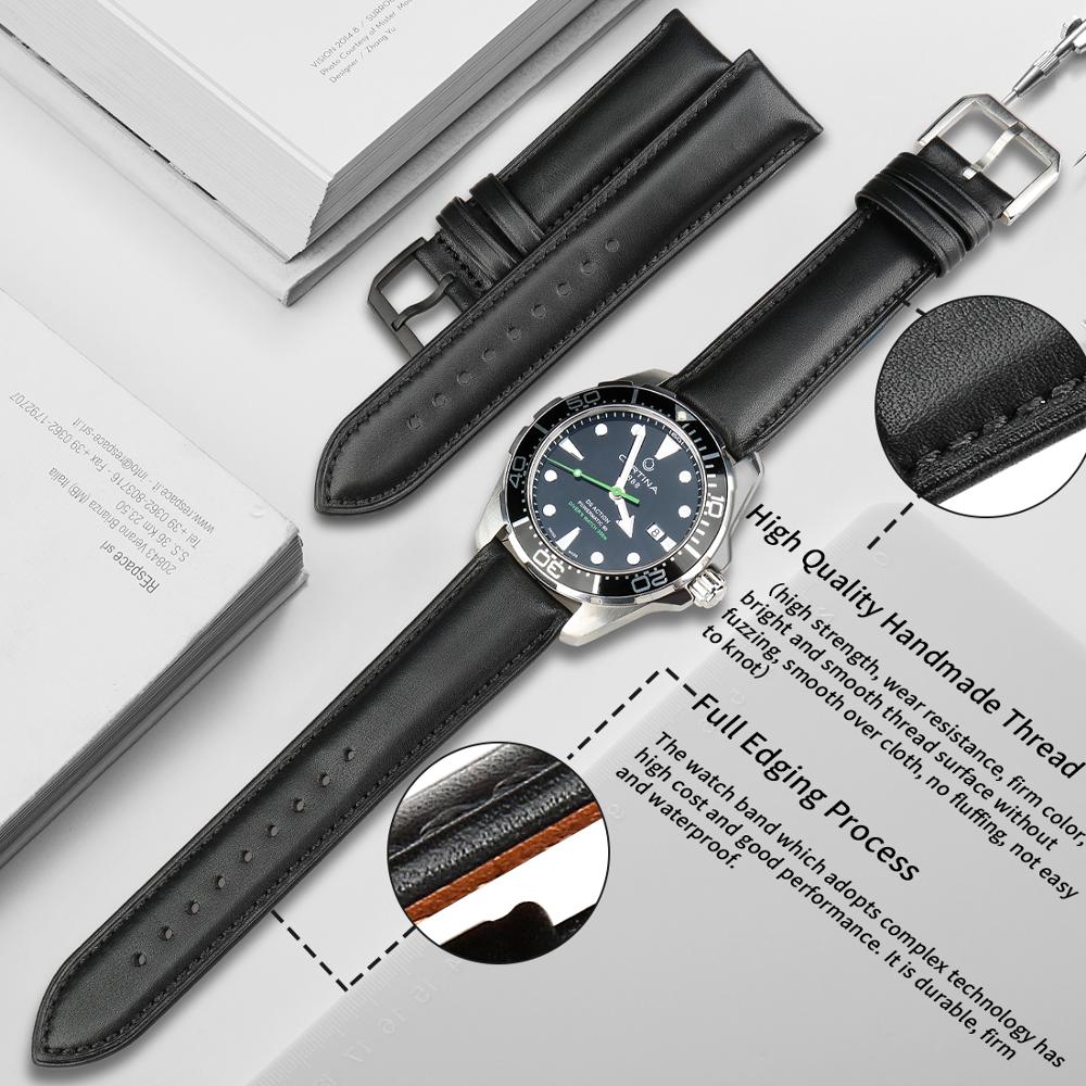MAIKES 高級本革時計バンド 20 ミリメートル 22  - Luxury Watch Longines のレビューと価格