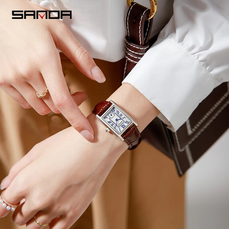 女性用アナログ腕時計,エレガントなデザイン,長方形のダイヤル - Luxury Watch Vintage のレビューと価格