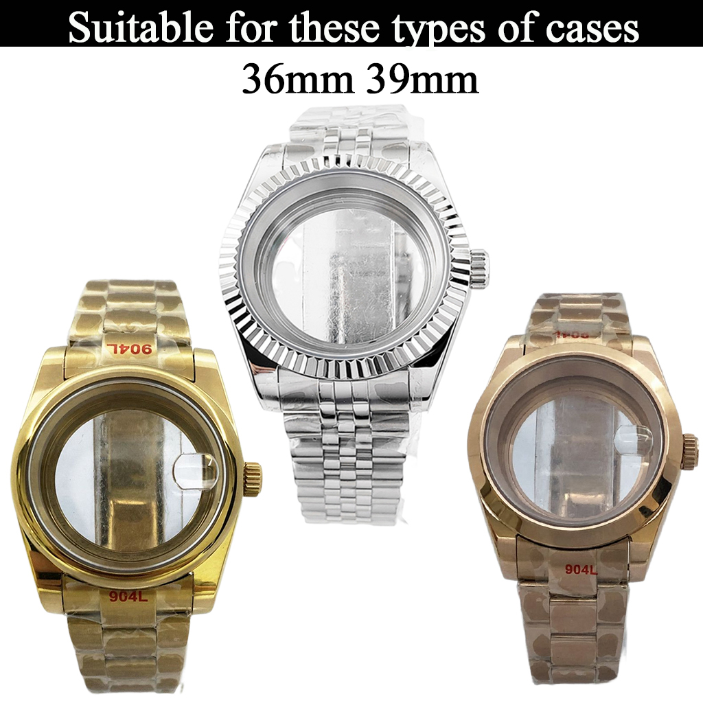 ステンレス鋼のボトムケース,無地,ピンクゴールド,36mm, - Exhibition Caseback のレビューと価格