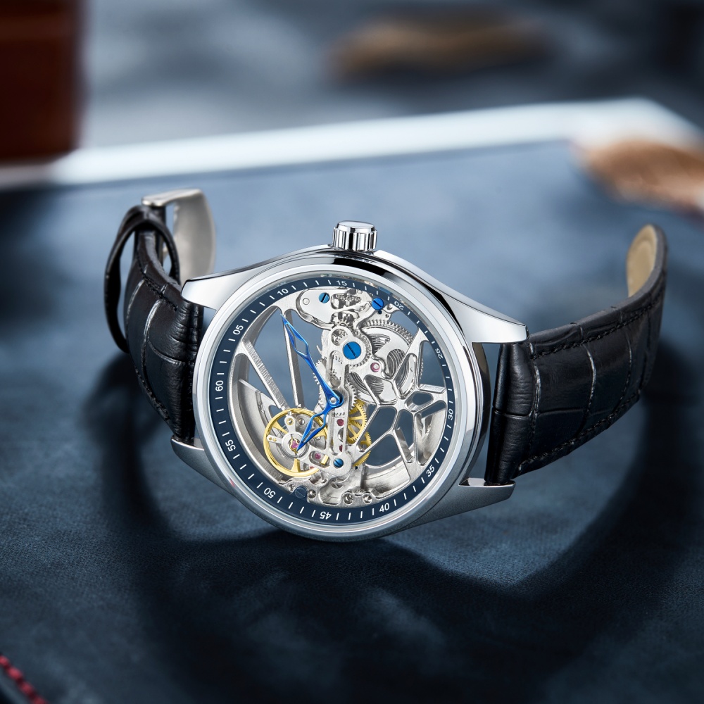 新品本物の両面中空メンズウォッチ、全自動機械式時計、ハイエン - Luxury Watch Name Brands のレビューと価格