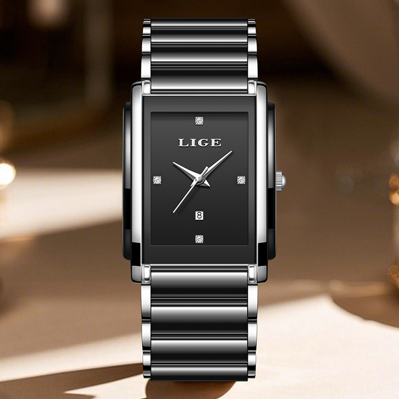 LIGE 新しい高級女性腕時計エレガントなセラミッククォーツ - Luxury Watch Lady のレビューと価格