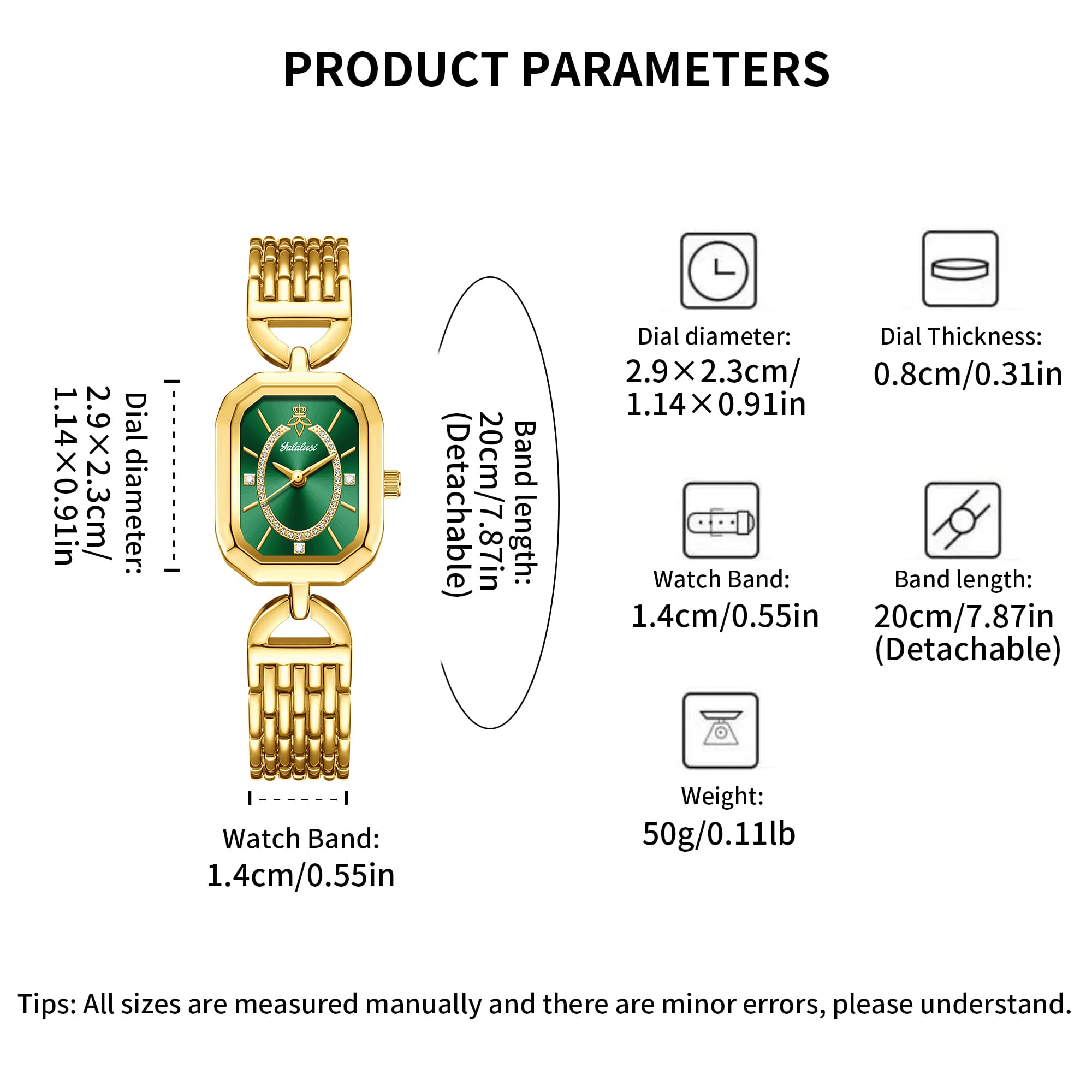 YaLaLuSi レトロなスクエアフェイス、手頃な価格のラグ - Luxury Watch Affordable のレビューと価格