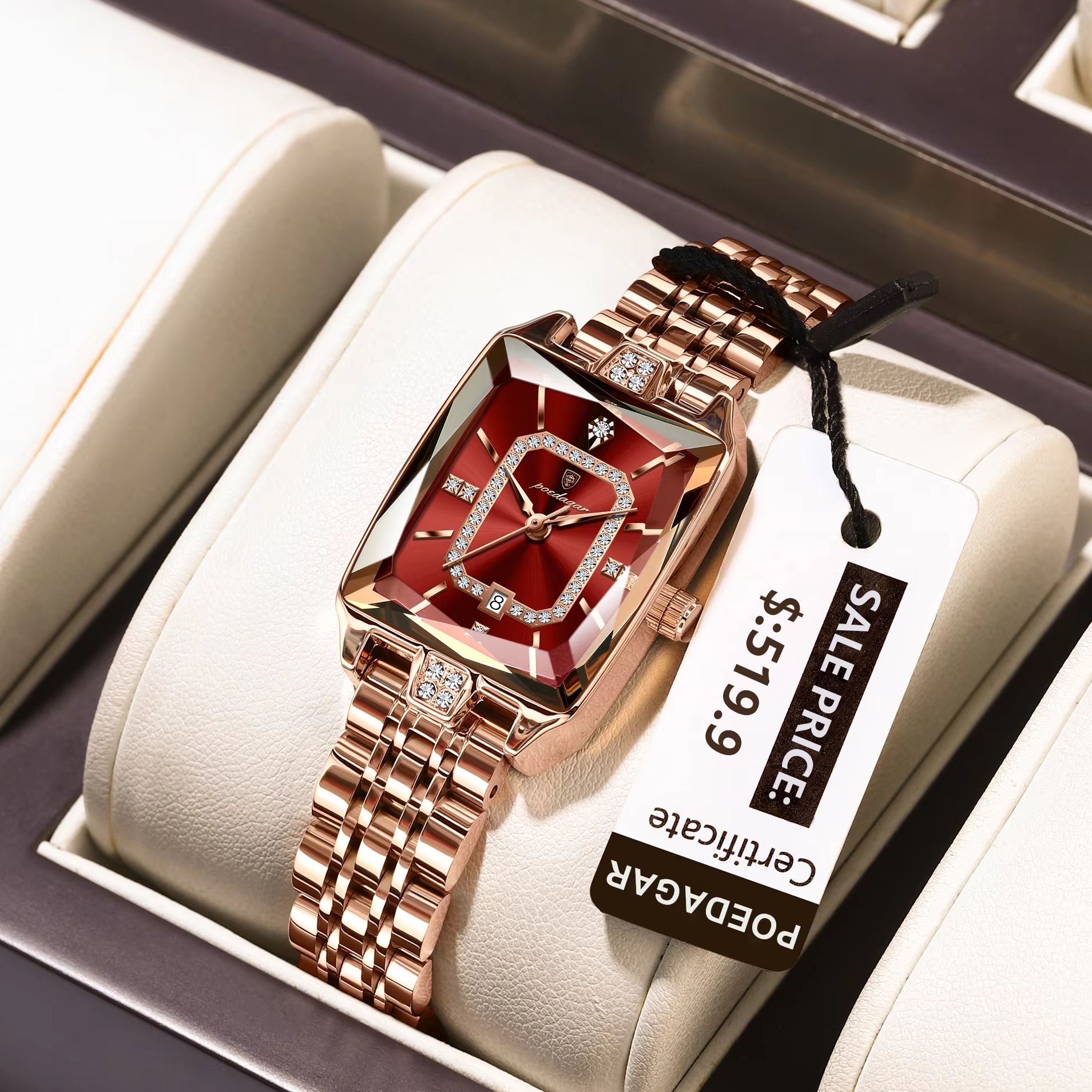POEDAGAR ファッション エレガント レディース腕時計 - Luxury Watch Lady のレビューと価格