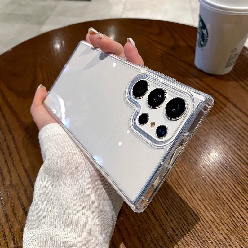 高級透明ハードアクリル電話ケースサムスンギャラクシー S26 - Luxury Watch Galaxy のレビューと価格