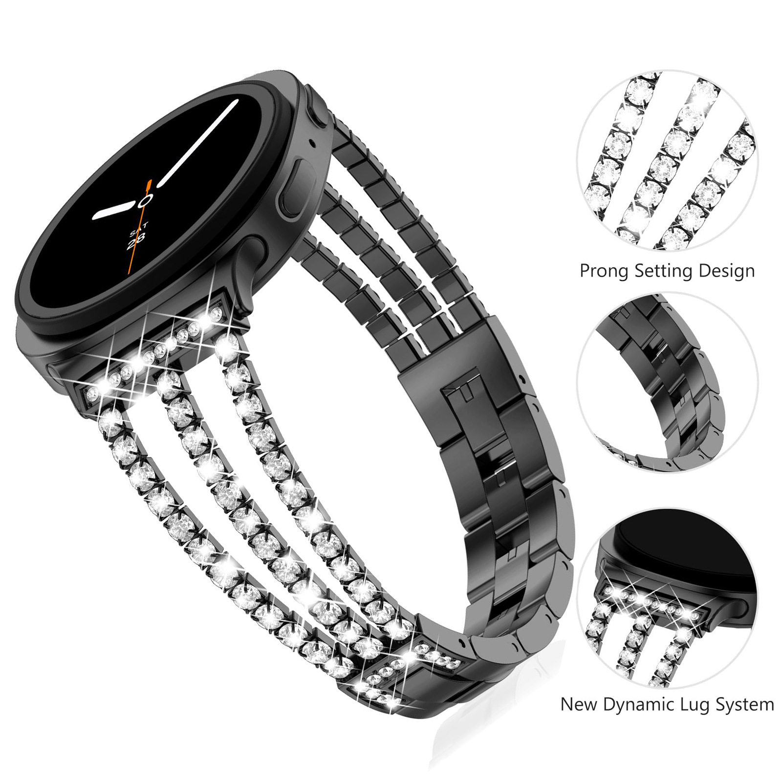 ダイヤモンドストラップサムスンギャラクシーウォッチ 9/8  - Luxury Watch Galaxy のレビューと価格