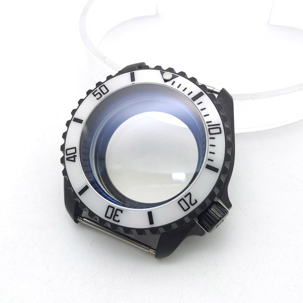 42mm NH35 マットブラック腕時計ケース サファイアク - Exhibition Caseback のレビューと価格
