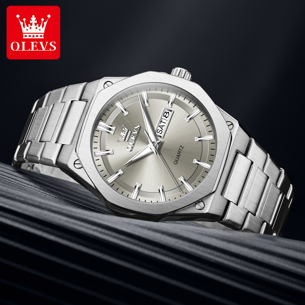 OLEVS 3733 メンズクォーツ腕時計 ナイトライト機能 - Luxury Watch Maker のレビューと価格
