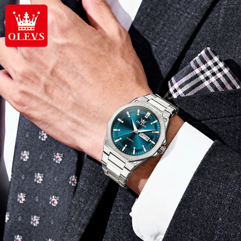 OLEVS 3733 メンズクォーツ腕時計 ナイトライト機能 - Luxury Watch Maker のレビューと価格