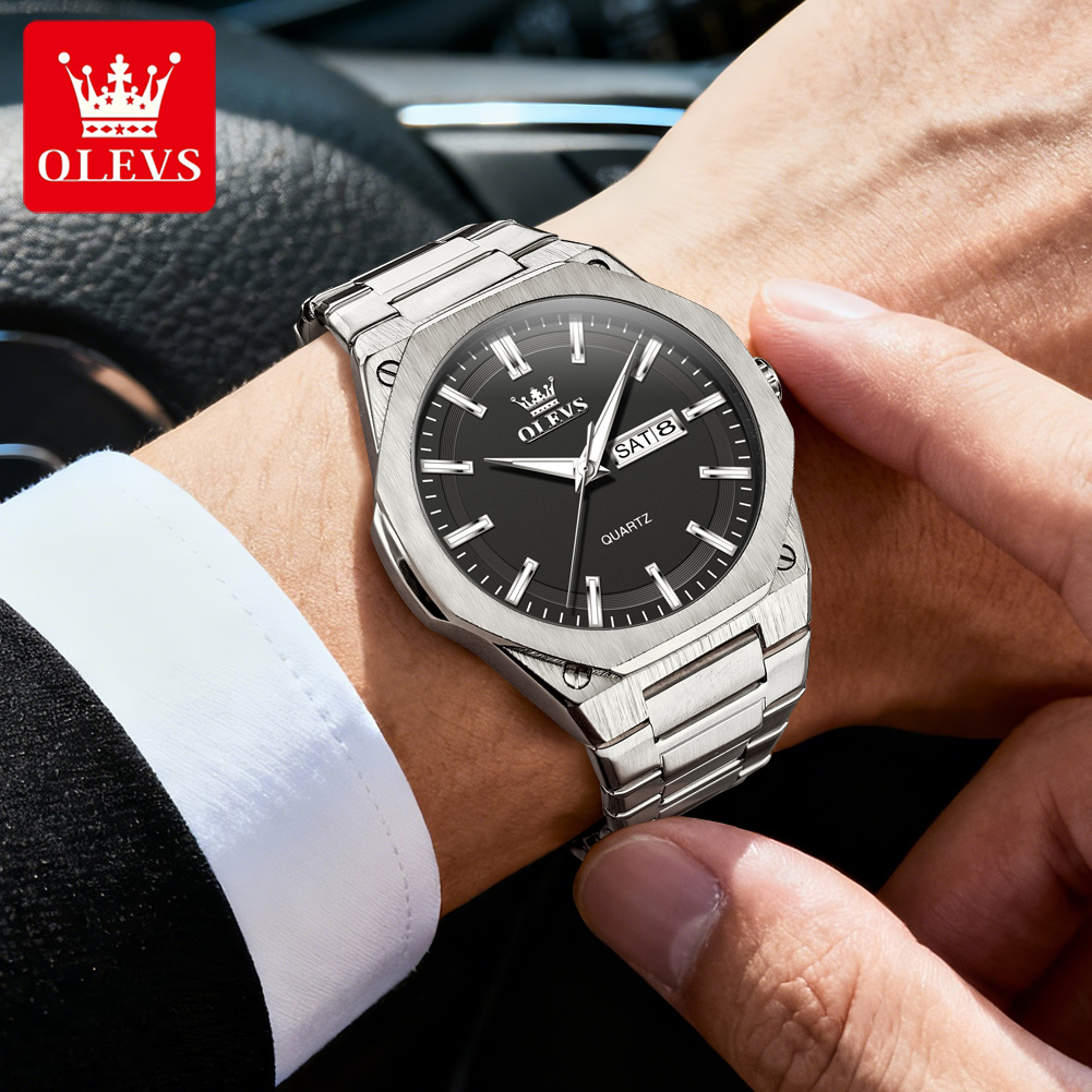 OLEVS 3733 メンズクォーツ腕時計 ナイトライト機能 - Luxury Watch Maker のレビューと価格