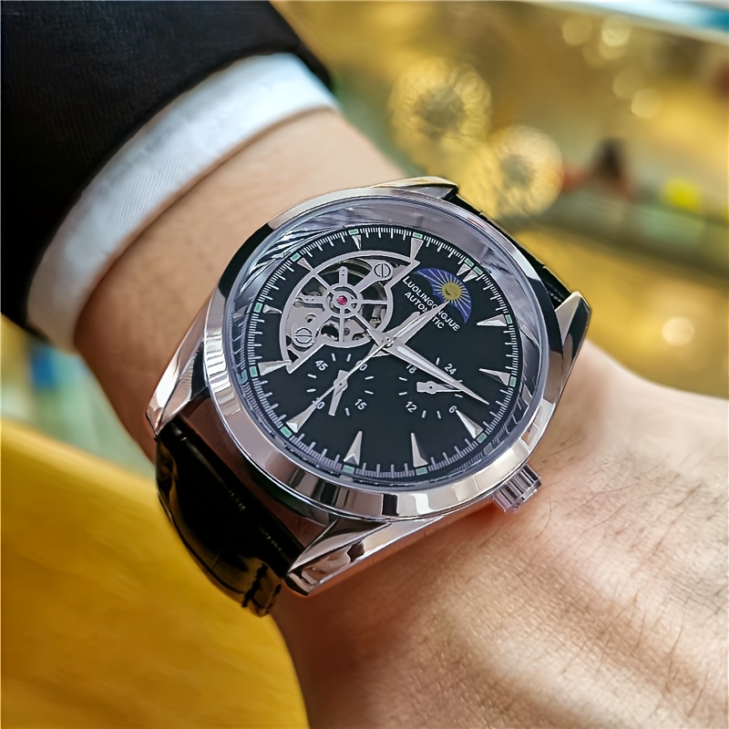 高級高級ビジネスメンズ機械式時計、スケルトンデザイン、自動巻 - Luxury Watch Name Brands のレビューと価格