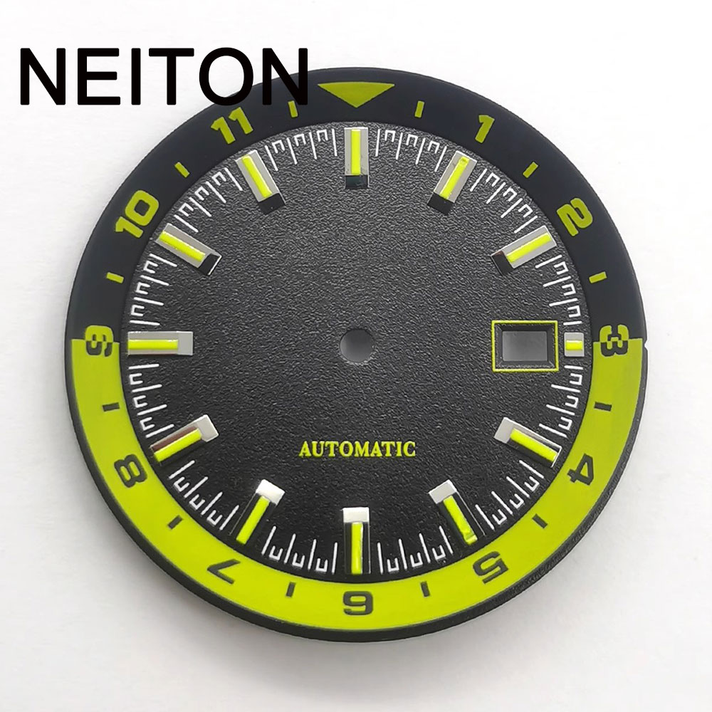 NEITON 36.5mm 腕時計文字盤 ブラック ホワイト - Exhibition Caseback のレビューと価格