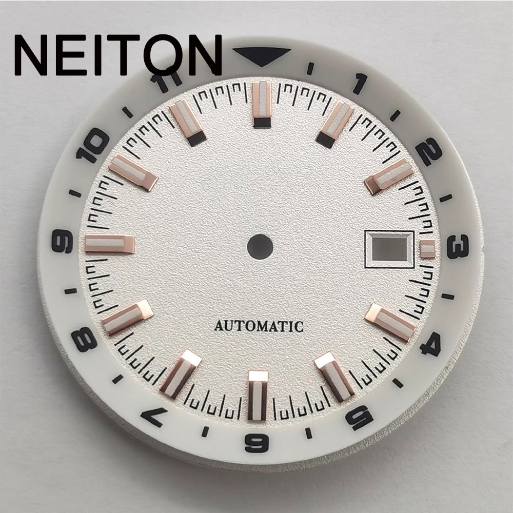 NEITON 36.5mm 腕時計文字盤 ブラック ホワイト - Exhibition Caseback のレビューと価格
