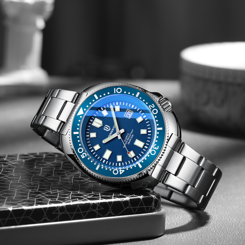 QINGXIYA ブランドファッションクラシックブルークォー - Luxury Watch Maker のレビューと価格